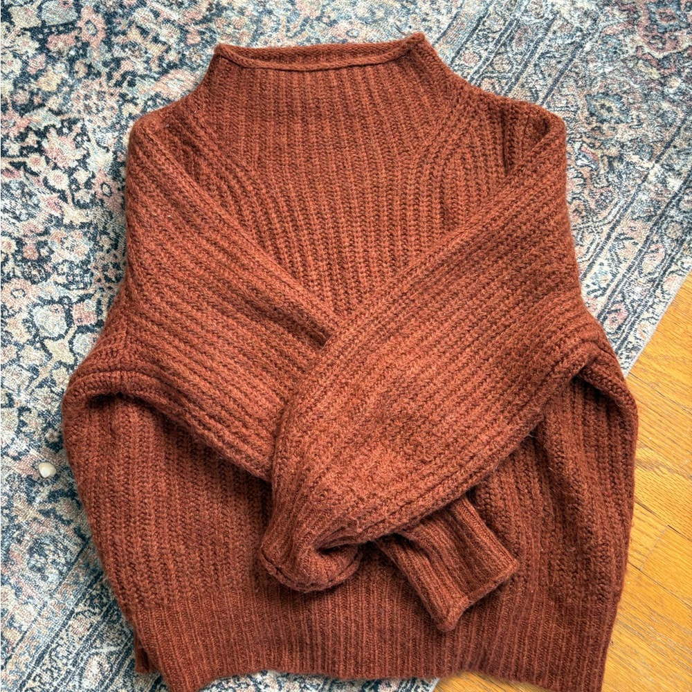 Cozy Brown Knit Sweater